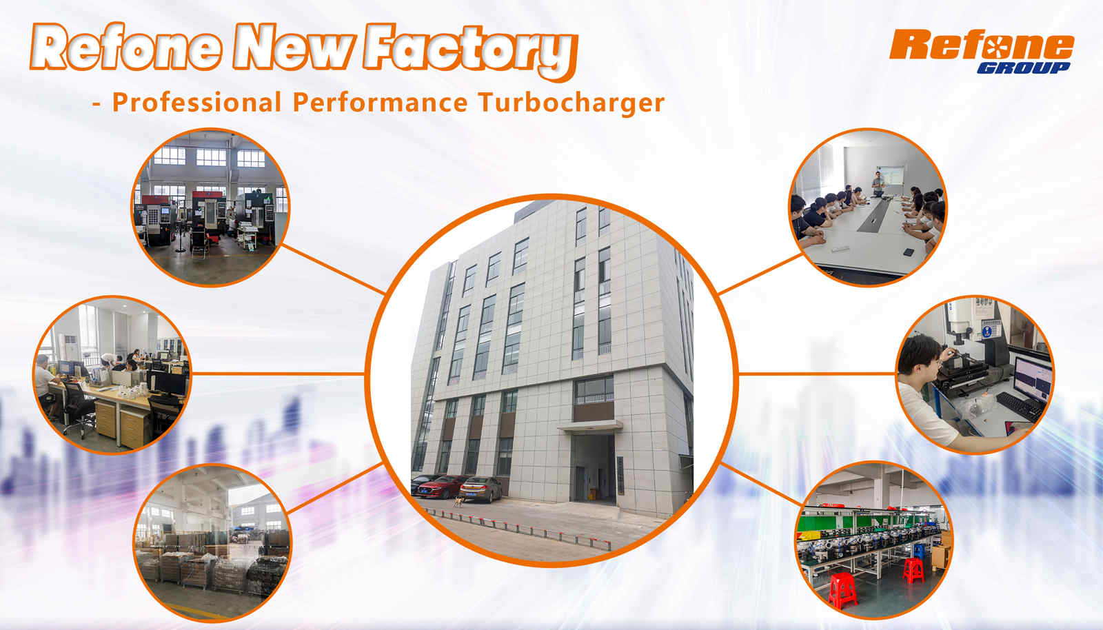 Refone nouvelle usine - turbocompresseur de performance professionnelle
